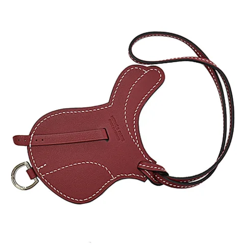 Red Leather Hermès Key Chain