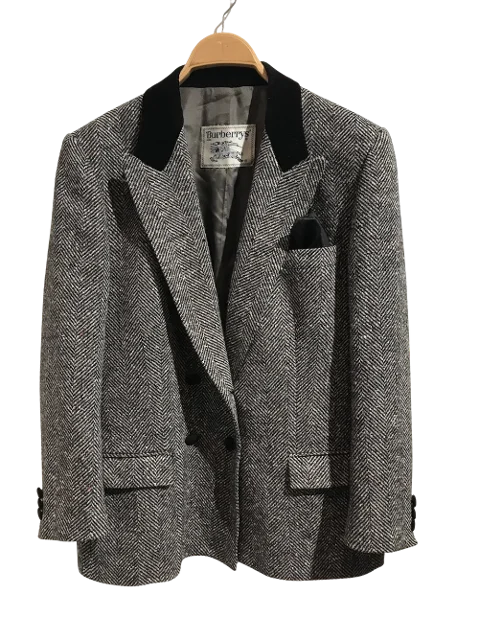 Grey Wool Burberry Jacket