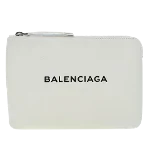 White Leather Balenciaga Clutch