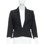 Black Fabric Alexander McQueen Blazer