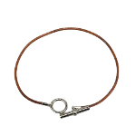 Brown Metal Hermès Necklace