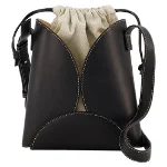 Black Leather Jil Sander Crossbody Bag