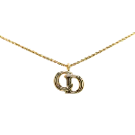 Gold Metal Dior Necklace