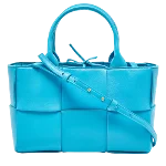 Blue Leather Bottega Veneta Tote