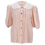 Pink Silk Miu Miu Shirt