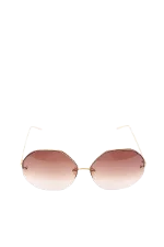 Brown Glass The Row Sunglasses