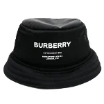 Black Fabric Burberry Hat