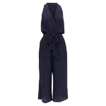 Navy Silk Tory Burch Jumpsuit