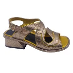 Metallic Leather Dries Van Noten Sandals