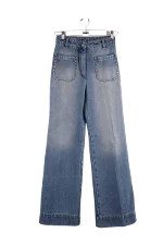 Blue Cotton Victoria Beckham Jeans