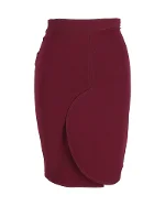 Burgundy Fabric Givenchy Skirt