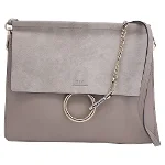 Grey Leather Chloé Faye