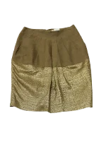 Gold Silk Etro Skirt