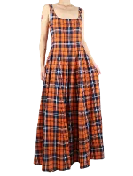 Orange Cotton Staud Dress