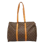 Brown Fabric Louis Vuitton Travel Bag