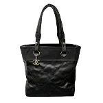 Black Canvas Chanel Paris Biarritz