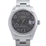 Grey Stainless Steel Rolex Watch