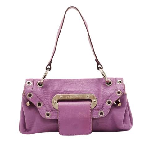 Purple Leather Dolce & Gabbana Handbag
