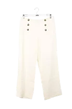 White Linen Gerard Darel Pants