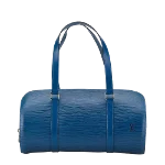 Blue Leather Louis Vuitton Soufflot