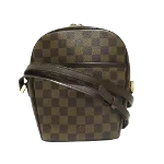 Brown Canvas Louis Vuitton Damier Ebene Ipanema