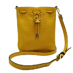 Yellow Leather Furla Crossbody Bag