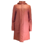 Red Leather Loro Piana Coat