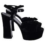 Black Velvet Yves Saint Laurent Sandals