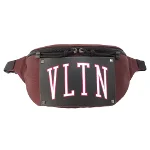 Burgundy Fabric Valentino Belt Bag