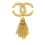 Gold Metal Chanel Brooch