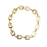 Gold Metal Givenchy Bracelet