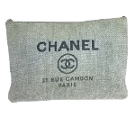 Grey Canvas Chanel Deauville