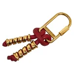 Red Leather Loewe Key Chain