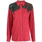Red Fabric Moschino Shirt