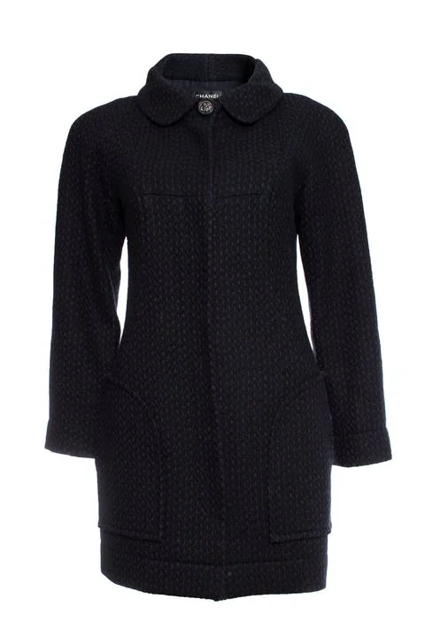 Black Wool Chanel Coat