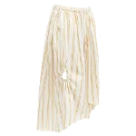 White Cotton Oscar de la Renta Skirt