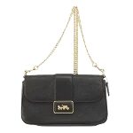 Black Leather Coach Crossbody Bag