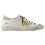 White Leather Golden Goose Sneakers