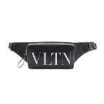 Black Leather Valentino Belt Bag