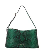 Green Leather Manu Atelier Shoulder Bag
