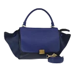 Blue Leather Céline Trapeze