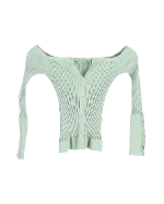 Green Viscose Jacquemus Cardigan