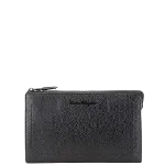 Black Leather Salvatore Ferragamo Clutch