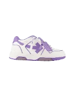 Purple Leather Off White Sneakers