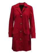 Red Cotton Kenzo Coat