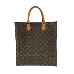 Brown Canvas Louis Vuitton Sac Shopping