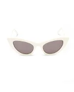 White Plastic Yves Saint Laurent Sunglasses