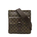 Brown Canvas Louis Vuitton Reporter Melville