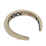 Beige Canvas Burberry Hair Accessory