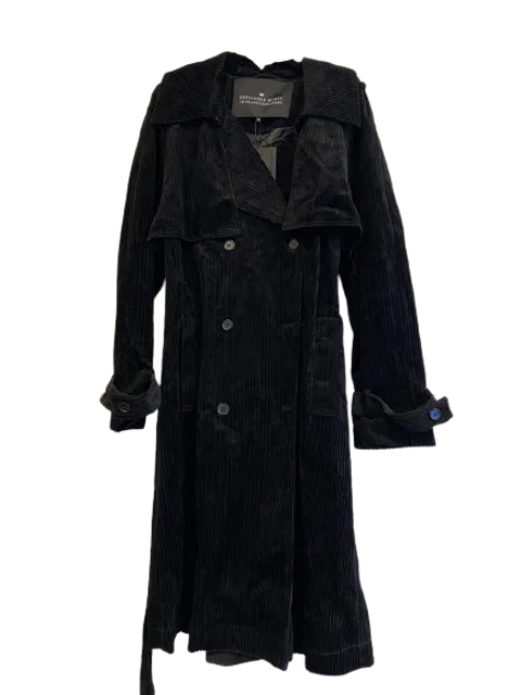 Black Corduroy Designers Remix Coat